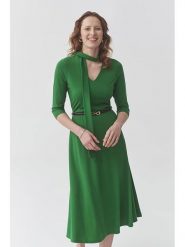 TATUUM Sukienka "Clover" w kolorze zielonym rozmiar: S. Zielone sukienki damskie TATUUM, bez wzorów, bez ramiączek. Za 160.96 zł.