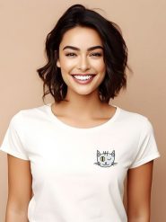 WOOOP Koszulka w kolorze białym rozmiar: XL. Białe koszulki damskie Wooop, xl, bez wzorów, z bawełny, bez kołnierzyka, bez ramiączek. Za 59.45 zł.