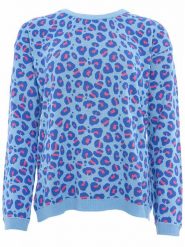 Zwillingsherz Sweter w kolorze błękitno-niebieskim rozmiar: L/XL. Niebieskie swetry klasyczne damskie Zwillingsherz, l, z bawełny, bez kołnierzyka. Za 183.95 zł.