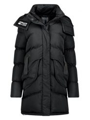 Geographical Norway Płaszcz pikowany "Dalmira" w kolorze czarnym rozmiar: XXL. Czarne płaszcze damskie Geographical Norway, xxl, bez wzorów, bez kaptura. Za 306.73 zł.