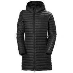 Damska długa kurtka izolacyjna Helly Hansen sirdal. Czarne kurtki damskie Helly Hansen, na zimę, s, bez wzorów, z materiału, z kapturem. Za 745.50 zł.