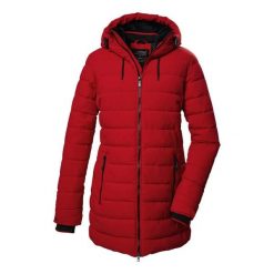 Parka dla kobiet Killtec Kow 55 Qltd. Czerwone parki damskie Killtec, na zimę, s, z materiału, z kapturem. Za 654.25 zł.