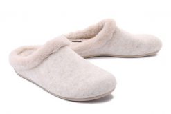 MANITU 320166-81 offwhite, kapcie damskie. Brązowe kapcie damskie Manitu. Za 199.90 zł.