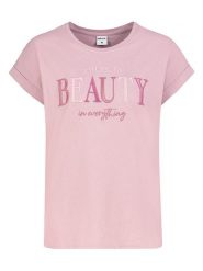 Sublevel Koszulka w kolorze jasnoróżowym rozmiar: L. Różowe bluzki damskie Sublevel, l, bez wzorów, z bawełny, bez kołnierzyka, bez ramiączek. Za 43.99 zł.