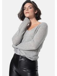 AUTHENTIC CASHMERE Kaszmirowy sweter "Galise" w kolorze szarym rozmiar: M. Szare swetry klasyczne damskie AUTHENTIC CASHMERE, m, z kaszmiru, bez kołnierzyka. Za 259.13 zł.