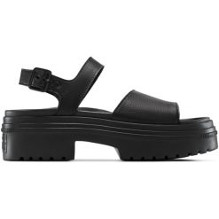 Sandały Converse Chuck Tlr As Lugged Heel Sandal. Czarne sandały damskie Converse, bez wzorów, z materiału, bez obcasa, bez zapięcia. Za 390.00 zł.