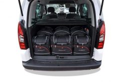 Torby Do Bagażnika Peugeot Partner 2008-2019 6Szt Kjust. Czarne torby podróżne KJUST, bez wzorów, z kauczuku. Za 1,722.00 zł.