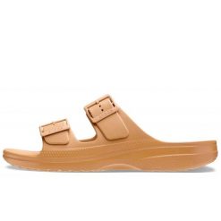 Klapki Crocs Sandały Saturday M Dorośli. Brązowe klapki damskie Crocs, bez wzorów, bez obcasa, bez zapięcia. Za 199.99 zł.