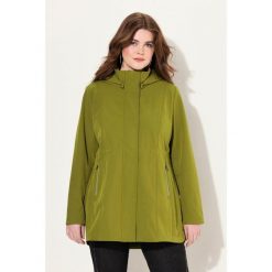 Damskie Kurtka softshell HYPRAR wodoodporna odpinany kaptur. Zielone kurtki damskie Ulla Popken, plus size, bez wzorów, z elastanu, bez kaptura. Za 584.99 zł.