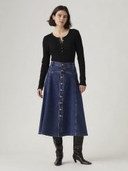 Levi's Spódnica dżinsowa w kolorze granatowym rozmiar: W26. Niebieskie spódnice damskie Levi's, s, bez wzorów, z bawełny, maxi. Za 146.45 zł.