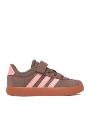Adidas Sneakersy C-VL COURT 3.0 EL C KK4559 Brązowy. Brązowe buty sportowe dziewczęce Adidas, ze skóry, bez zapięcia. Za 199.99 zł.