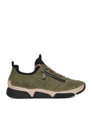 Rieker Sneakersy 45973-54 Zielony. Zielone obuwie sportowe damskie Rieker, z materiału, bez zapięcia. Za 359.99 zł.