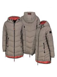 Sublevel Płaszcz pikowany w kolorze szarobrązowym rozmiar: XXL. Brązowe płaszcze damskie Sublevel, xxl, bez wzorów, bez kaptura. Za 271.03 zł.