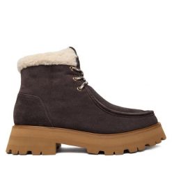 Botki MICHAEL Michael Kors. Brązowe botki damskie MICHAEL Michael Kors, bez obcasa, na płaskiej podeszwie, bez zapięcia. Za 879.99 zł.