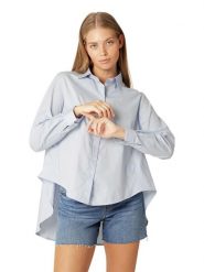 Ilse Jacobsen Bluzka w kolorze błękitnym rozmiar: 42. Niebieskie bluzki damskie Ilse Jacobsen, bez wzorów, bez kołnierzyka, bez ramiączek. Za 139.95 zł.