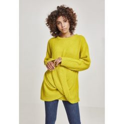 Bluza damska Urban Classic pakowana. Żółte bluzy damskie Urban Classics, na zimę, bez wzorów, bez kaptura. Za 244.50 zł.