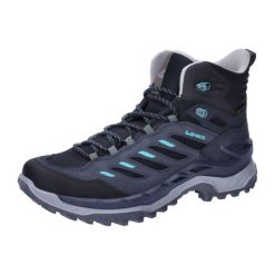 Buty trekkingowe damskie Lowa Innovo Mid Gtx. Niebieskie obuwie trekkingowe damskie Lowa, z materiału, bez zapięcia. Za 948.00 zł.