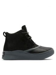 Sorel Botki Out N About™ IV Classic Wp 2088161010 Czarny. Czarne botki damskie Sorel, z nubiku, bez obcasa, na płaskiej podeszwie, bez zapięcia. Za 399.99 zł.