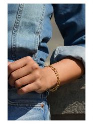 MOODE Bransoletka "Genevieve" rozmiar: onesize. Żółte bransoletki damskie MOODE, ze stali. Za 43.99 zł.