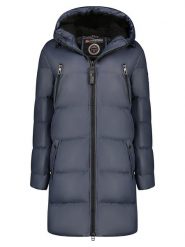 Geographical Norway Parka "Adrianna" w kolorze granatowym rozmiar: L. Niebieskie parki damskie Geographical Norway, l, bez kaptura. Za 281.10 zł.
