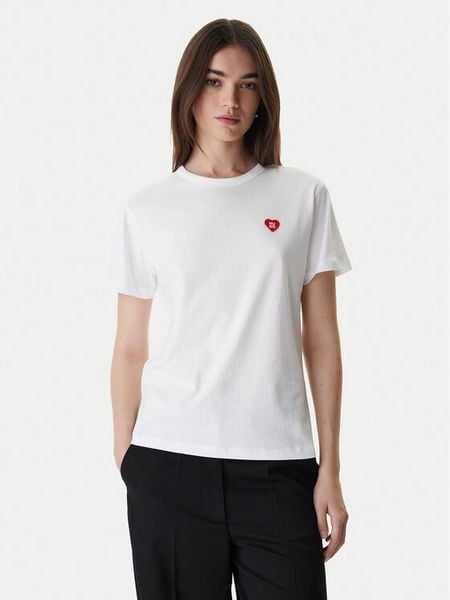 HUGO T-Shirt Damacia 50562145 Biały Regular Fit. Białe t-shirty damskie Hugo, xl, bez wzorów, bez kołnierzyka. Za 264.99 zł.