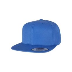 Czapka snapback Flexfit Classic. Niebieskie czapki damskie FLEXFIT, bez wzorów, z materiału. Za 67.65 zł.