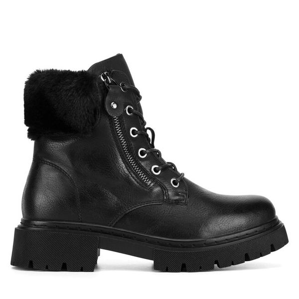 Trzewiki Jenny Fairy. Czarne botki damskie Jenny Fairy, bez obcasa, na płaskiej podeszwie, bez zapięcia. Za 99.99 zł.