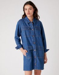 SUKIENKA WRANGLER UTILITY DRESS WANDERER W29Y-5E-14I 112128599. Sukienki damskie Wrangler, bez wzorów, bez ramiączek. Za 269.99 zł.