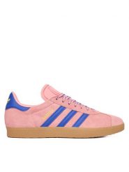 Adidas Sneakersy Gazelle JH7213 Różowy. Czerwone obuwie sportowe damskie Adidas, ze skóry, bez zapięcia. Za 339.99 zł.