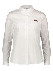 JDY Bluzka "Mio" w kolorze białym rozmiar: 34. Białe bluzki damskie JDY, bez wzorów, bez kołnierzyka, bez ramiączek. Za 61.46 zł.