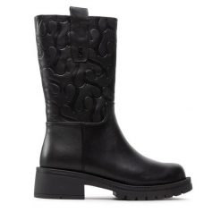 Botki Simple. Czarne botki damskie Simple, bez obcasa, na płaskiej podeszwie, bez zapięcia. Za 599.00 zł.