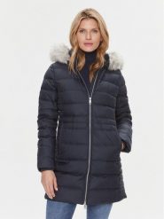 Tommy Hilfiger Płaszcz zimowy Tyra WW0WW39747 Granatowy Regular Fit. Niebieskie kurtki damskie Tommy Hilfiger, na zimę, xs, bez wzorów, z syntetyku, bez kaptura. Za 1,119.00 zł.