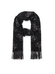 Guess Szalik AM9666 POL03 Czarny. Czarne szaliki damskie Guess, z aplikacjami, z poliesteru. Za 234.99 zł.