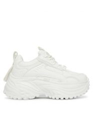 Buffalo Sneakersy Turbo One 1636745 Biały. Białe obuwie sportowe damskie Buffalo, z materiału, bez zapięcia. Za 429.99 zł.