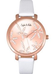 Sophie & Freda Zegarek kwarcowy "Key West" w kolorze różowozłoto-białym rozmiar: onesize. Białe, analogowe zegarki damskie Sophie & Freda. Za 183.95 zł.