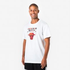 Koszulka do koszykówki unisex Tarmak NBA Chicago TS 900. Białe bluzki damskie TARMAK, m, bez wzorów, z bawełny, sportowe, bez kołnierzyka, bez ramiączek. Za 89.99 zł.