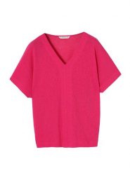 TATUUM Bluzka "Zelija" w kolorze różowym rozmiar: M. Różowe bluzki damskie TATUUM, m, bez wzorów, bez kołnierzyka, bez ramiączek. Za 83.45 zł.