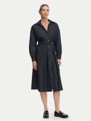 Armani Exchange Sukienka koszulowa XW001794 AF21337 MB001 Granatowy Regular Fit. Niebieskie sukienki damskie Armani Exchange, bez wzorów, z bawełny, bez ramiączek. Za 869.99 zł.