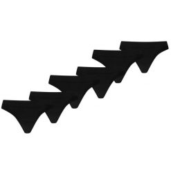 Puma damskie stringi sportowe 3D Knit 6-pack czarne. Czarne stringi Puma, bez wzorów, z dzianiny. Za 286.22 zł.