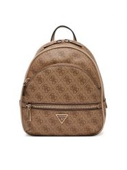 Guess Plecak Manhattan II HWSG71 18320 Brązowy. Brązowe plecaki Guess, z aplikacjami, ze skóry. Za 519.99 zł.