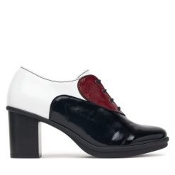 Półbuty Fly London. Czółenka damskie Fly London, bez wzorów, bez obcasa, na obcasie. Za 749.99 zł.