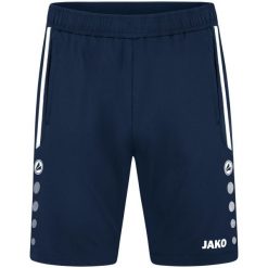Damskie spodenki treningowe Jako Allround. Niebieskie spodenki sportowe damskie JAKO, s, bez wzorów, z elastanu, do piłki nożnej. Za 263.50 zł.