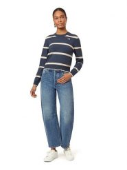 Scotch & Soda Sweter w kolorze niebieskoszaro-kremowym rozmiar: XL. Niebieskie swetry klasyczne damskie Scotch & Soda, xl, ze splotem, bez kołnierzyka. Za 149.66 zł.