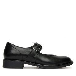Półbuty Lasocki. Czarne czółenka damskie Lasocki, bez wzorów, bez obcasa, na obcasie. Za 259.99 zł.
