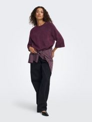 ONLY Sweter w kolorze bordowym rozmiar: M. Czerwone swetry klasyczne damskie Only, m, bez kołnierzyka. Za 89.95 zł.