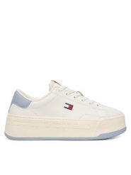 Tommy Hilfiger Sneakersy Tjw Script Cupsole Flatform EN0EN02961 Écru. Obuwie sportowe damskie Tommy Hilfiger, ze skóry, bez zapięcia. Za 449.99 zł.