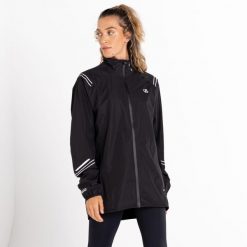 Illume unisex kurtka przeciwdeszczowa. Czarne kurtki damskie Dare 2b, s, bez wzorów, bez kaptura. W wyprzedaży za 419.99 zł.
