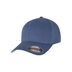 Czapka bejsbolówka Flexfit Wooly Combed. Niebieskie czapki damskie FLEXFIT, bez wzorów, z bawełny. Za 67.65 zł.