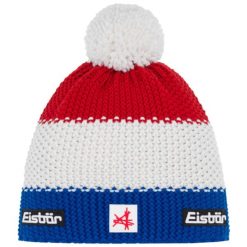 Czapka dla dorosłych Star Pompon MÜ SKA. Niebieskie czapki damskie Eisbär, bez wzorów, z poliesteru. Za 229.99 zł.