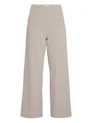 MOSS COPENHAGEN Spodnie "Mirabelle Michelle" w kolorze beżowym rozmiar: XL. Brązowe spodnie materiałowe damskie Moss Copenhagen, bez wzorów, z materiału. Za 140.86 zł.